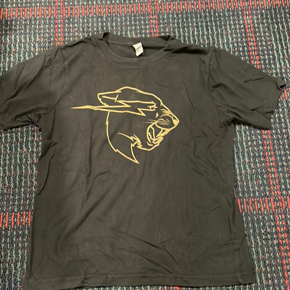 Gold Tiger Design T-Shirt